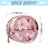 YETTASBIN Cherry Blossoms Portable Pacifier Holder Case with Metal Hook Buckle & Zipper for Diaper Bag and Stroller