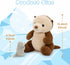 5pcs 14.5" Mommy MaoGoLan Otter Stuffed Animal - Sea Otter Plush with Babies Inside, Soft Cute Stuffed Otter Plushies