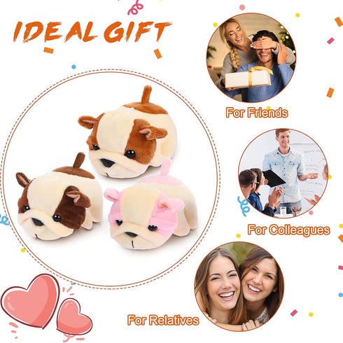 Sumind 9 Pcs Mini Plush Dog Stuffed Animals Bulk Party Favors, Small Soft Plush Dog Toy for Goodie Bags