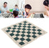 Alomejor Portable Chess Board, 34.5x34.5cm PVC Soft Tournament Chess Set for Travel Camping