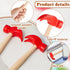 Hammer Hammers Supplies(4 Pcs,1 Hammer) Deekin Toy Simulation Small Wooden Plastic Maintenance Tools Educational Toys