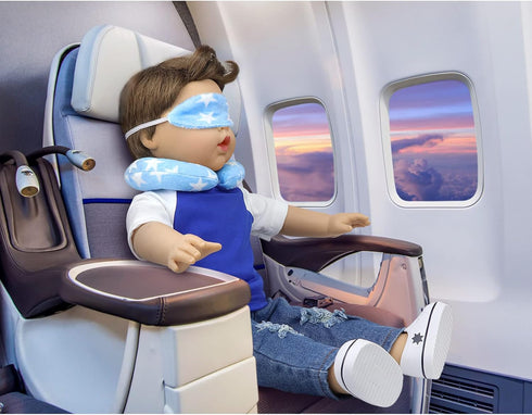 24 18 Inch Set Ecore Fun Pcs Boy Doll Clothes and Accessories Suitcase Play Included Travel Carrier Clothes Camera