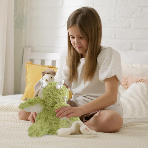 Little Flying Dragon Plush Toy, Cute Stuffed Animal Soft Dragons Toy - Perfect Gift for Kids (Green, 7.87in)