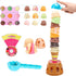 Set Ice Cream Toy Stacking Tower - Balancing and Stackable Scoop Ice Cream for Toddlers, Kids Pretend Food Play Kitchen