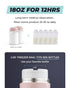 12H+ Ice-Cold/24H 18oz (2x9oz) Breast Milk Cooler Bottle - Safe Storage, Compatible with Spectra Pumps, TSA Approved