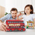 City London Bus Station Building Blocks Set, Double Deckers London Travel Bus and Station, STEM Play Toys