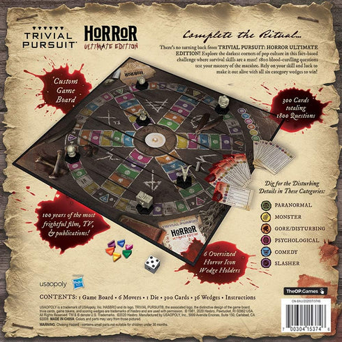 Trivial Pursuit Horror Ultimate Edition | Trivia Game Featuring 1800 Questions from Classic Horror Films & Books
