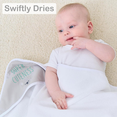 Set 6-Pack 28 28 Inch(Grey Viviland Baby Towels and Baby Wash Cloths Hooded Baby Towels Baby Wipes Absorbent Bath Face