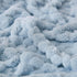 HOMRITAR Baby Blanket 3D Jacquard Fluffy Fuzzy for Boys Girls, Soft Warm Cozy Flannel Fleece, 30 x 40 Inch, Blue