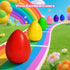 1-3, 16 1-3 Egg Crayons for Toddlers Colors Jumbo Easy-Grip Crayons with Anti-Roll Flat Bottom & Fruit Patterns