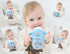 Pack 2, Baby Bottle Handles, Durable Food Grade Silicone Transitional Sippy Cup Handle Grip for Wide-Neck Baby Bottles