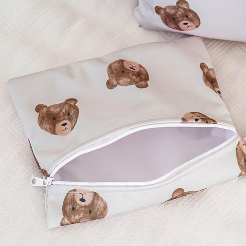 Happy Flute 3 Set Clothes(HF01) Wet Bag Storage Bag Zipper Waterproof Washable Travel Bags, Beach, Pool, Gym Bag