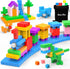 AuntyFey 32 Pcs Building Blocks Cubes Blocks for Kids, Learning Educational Stem