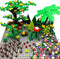 ZHX Garden Park Building Block Parts Botanical Scenery Accessories Plant Set, Compatible with All Major Brands (Without