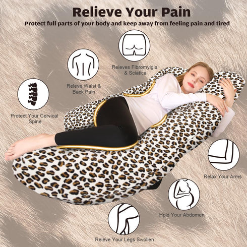Chilling Home Pregnancy Pillow, J Shape Pregnancy Pillows for Sleeping, Body Pillows for Adults, Maternity Pillow