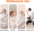 2 Pack 47"x47" Swaddle Blankets for Newborn, Soft Nursery Receiving Blankets for Newborn, Muslin Swaddle Blankets Large