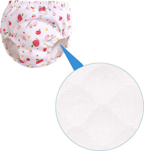 (3T,Pink) Potty Training Underwear for Girls Boys Potty Training Pants
