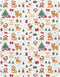 Pfrewn Christmas Crib Sheets for Boys Girls Christmas Dogs Trees Snow Fitted