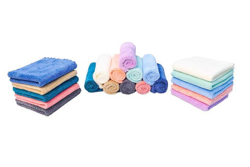 20 Pack Kyapoo Baby Washcloths Microfiber Coral Fleece Extra Absorbent and Soft for Newborns, Infants and Toddlers