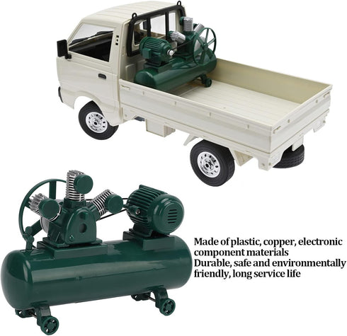 SUNGOOYUE Mini Air Compressor, A107 Inflatable Pump for RC Car Upgrade Parts Compatible with WPL Simulation Scale