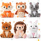 Aoriher 6 Pcs Mini Woodland Animals Stuffed Gift 4 Inch Cute Bear