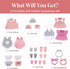 6 Sets 12-15 Inch Set BABESIDE of Baby Doll Clothes for Dolls, Various Styles Baby Dolls Clothes and Doll Accessories