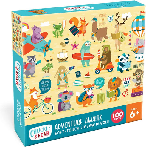 Chuckle & Roar - Adventure Awaits Puzzle - Engaging Educational Puzzles for Kids - 100 PC Jigsaw Puzzle