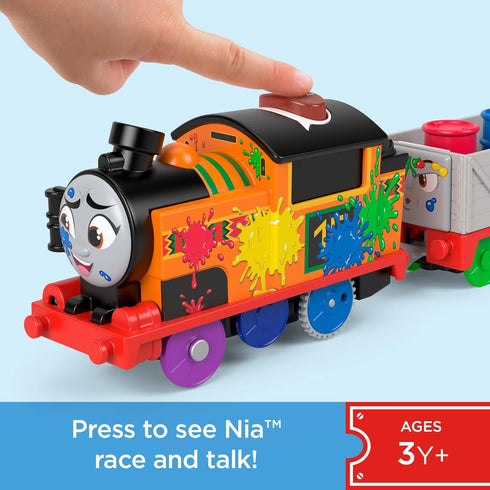 Thomas & Friends Motorized Toy Train - Talking Nia Battery-Powered Engine for Ages 3+