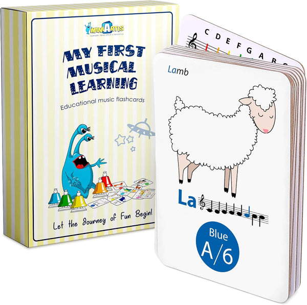 MINIARTIS Musical Flash Cards for Kids | Learning Notes Reading | Educational