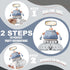BonBeeDesign 12 Pack Robot Table Decorations - Robot Party Decorations for Kids' Birthday and Baby Shower - Robot Table