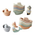 Set, Mud Pie Children's Stacking Boat Mermaid
