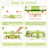 0-24 BUNWAG Baby Bathtub, Collapsible Newborn Bathtub for Infant to Toddler Months with Soft Cushion
