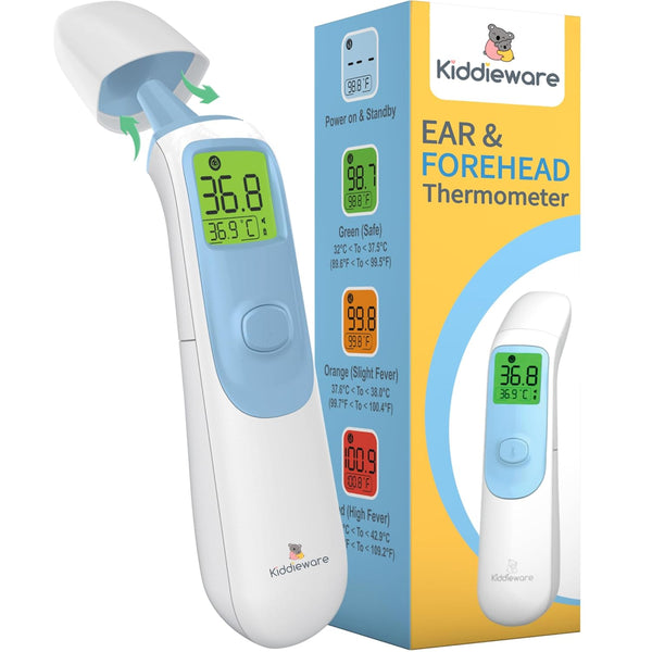 Ear and Forehead Baby Thermometer for Adults and Kids - Digital Baby Thermometer for Infants with 20 Memories, Instant