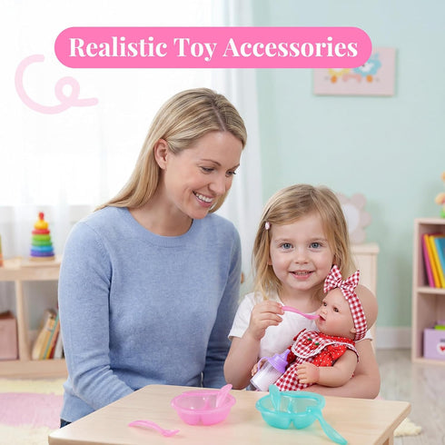 13 Set, BABESIDE Pcs Baby Doll Accessories Magic Baby Doll Bottles and Accessories Toy Babys Bottles with Disappearing
