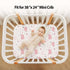 38x26 Pack Pack 3-Pack Baby Mini Crib Sheets Girl, Portable and Play Sheets Fitted for Playard and N Play Mattress