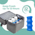 Gemdom Pack, 6 Breast Cooler Travel Bag with Ice Fits Baby Bottles, Insulated Bottle Storage Cooler Bag, Double Layer