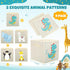 Aliceset 9 Pcs Foldable Animal Cube Storage Bins, 11 x 11 Inches Fabric Toy Box for Home Kids Room Closet