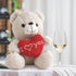 I Love You Teddy Bear for Girlfriend, Cute Stuffed Animals Plush Toys, 12 Inch Brown Bear for Mother's Day