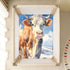 Bseiialft 52 28 Animal Cow Snow Crib Sheets for Boys Girls Soft and Breathable Cotton Baby Sheets for Standard Crib