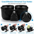 Accmor Double Cup Holder for Stroller, Universal Bike Cup Holder, 2-in-1 Cup and Phone Holder for Stroller, Wheelchair