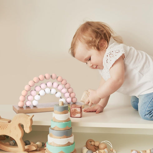 8.66 5 Inch Arrowbash Cute Rainbow Girls Room Decoration x Standability Pastel Kids Nursery Playroom Kids Bedroom Decor