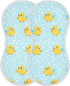 tplaotee 22x11in White Polka Dots Cartoon Yellow Chicks Cotton Neutral Burp Cloths Breathable Baby spit up Cloth