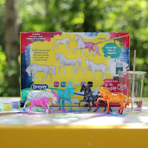 Breyer Horses Stablemates Fantasy Horse Paint Set, 5 Piece Set, 1:32 Scale, Model #4235 (Yellow)
