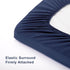 TILLYOU Changing Pad Cover Set in Soft Jersey Material - Fits 32"/34''x16 Contoured Pad for Babies, Navy Blue & Lt Gray.