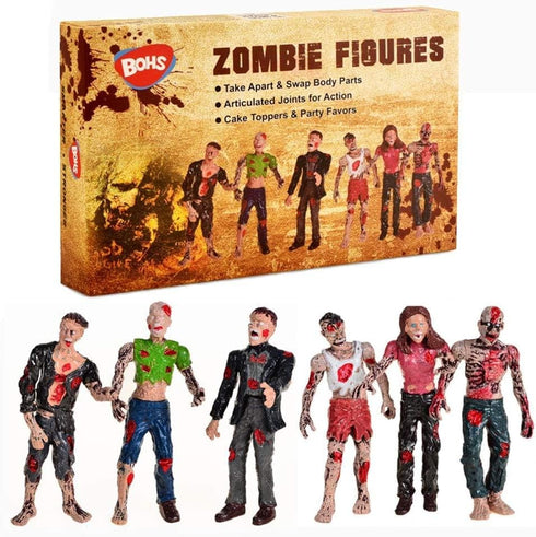 BOHS Zombie Action Figures Gift Package - Scary Toys for Boys and