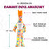 Dammit Doll - Classic Random Color, Stress Relief Gag Gift, 1 Doll