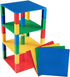 Strictly Briks Compatible with Lego Classic Stackable Baseplates, 4 Base Plates & 30 Stackers, Red, Green, Blue &