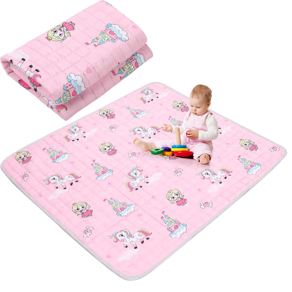 Funtery 43 x 43 Inch Boho Baby Play Mat Portable Crawling Washable