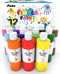 ABEIER Washable Finger Paint Bulk Pack for Toddlers, Safe Non-Toxic, 12 Vibrant