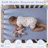 Tegeme 4 Pack Muslin Bassinet Sheets Soft Cotton Bassinet Fitted Sheets for Baby Boys Girls Neutral Solid Color Crib